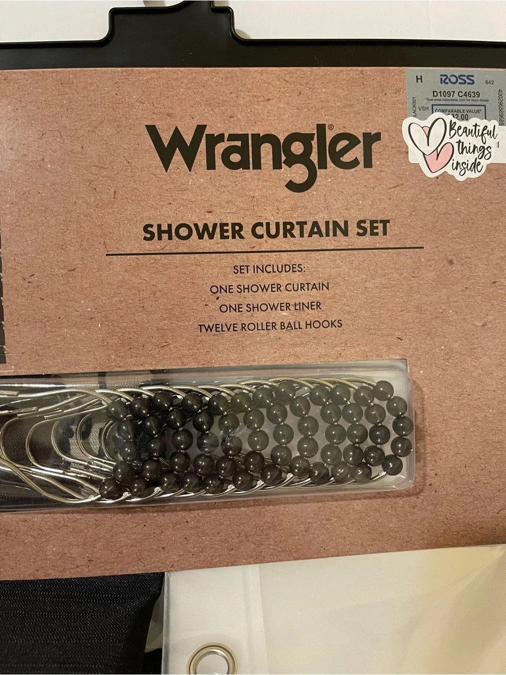 Wrangler Steer Skull Shower Curtain Set - NWT